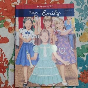 American Girl Brave Emily Book with Blue and Purple Dresses